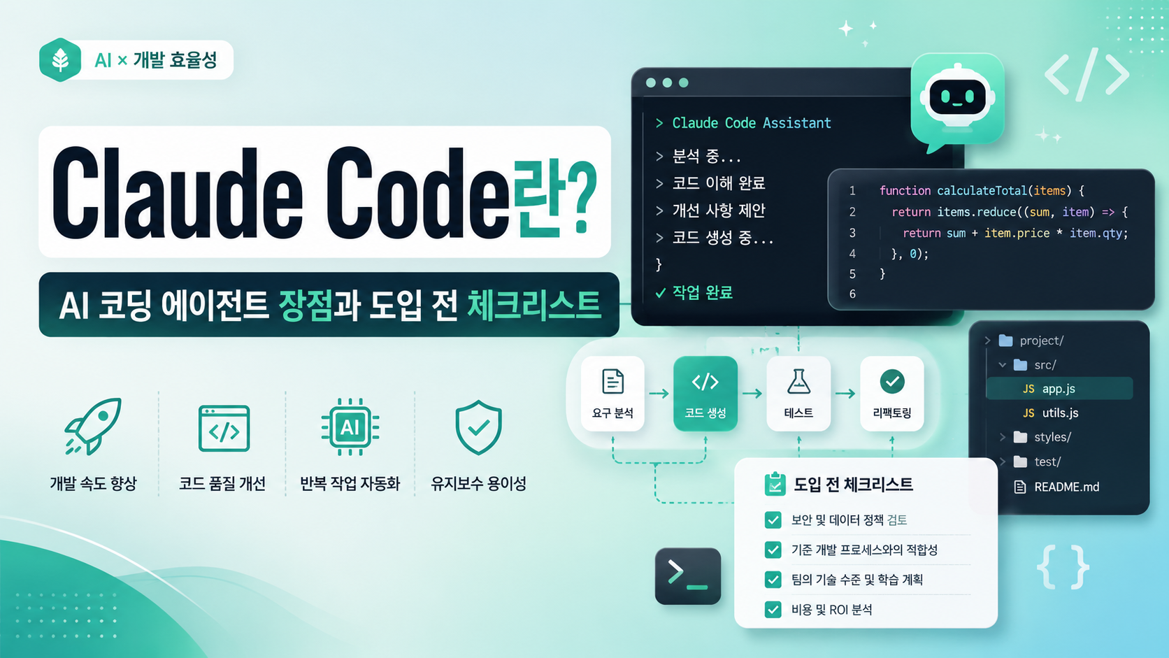 Claude Code AI 코딩 에이전트 가이드 대표 이미지