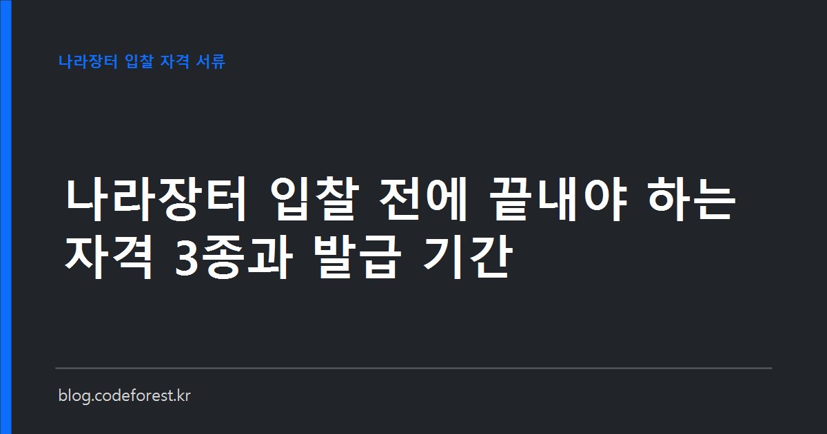 소프트웨어사업자 신고, 조달청 입찰참가자격 등록, 직접생산확인증명서 세 가지 서류의 발급 순서와 소요 기간을 나타낸 이미지