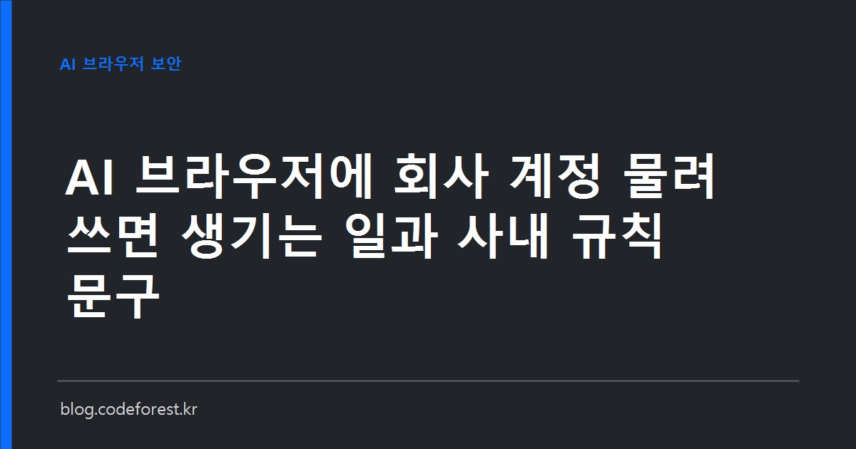웹페이지에 숨겨진 보이지 않는 문장이 AI 브라우저 에이전트의 명령으로 전달되어 로그인된 메일함에 접근하는 구조를 나타낸 이미지